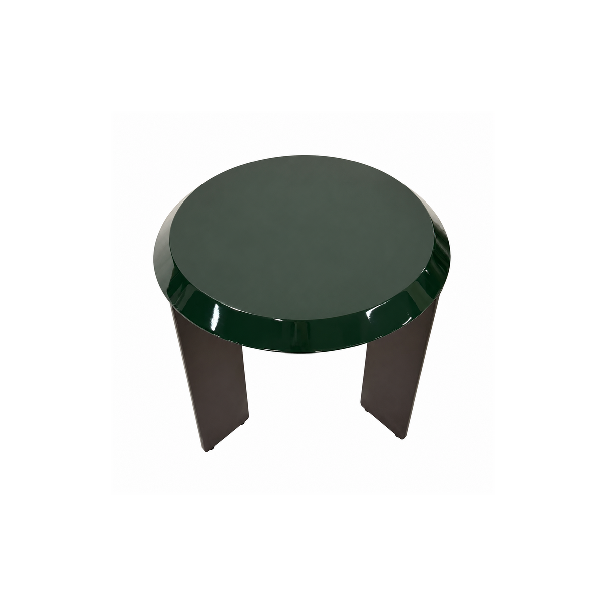 MODIS Gloss Green Round Metal Side Table