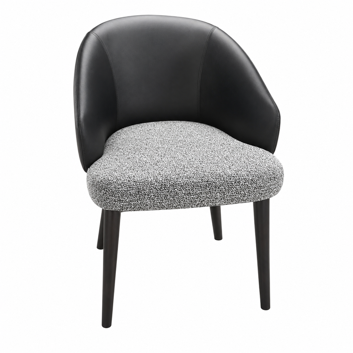 MIVEL Two-Tone Dining Chair Black Grey